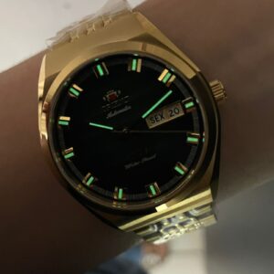 Orient Automatico 3 Estrelas Heritage YN6GG014-D Azul Dourado - Imagem 6