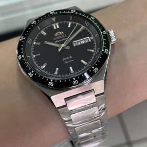 Orient Automatico 3 Estrelas Heritage YN6SS003-PE Preto Verde - Imagem 5