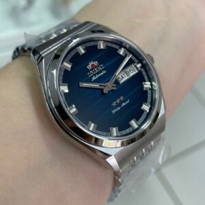 Orient Automatico 3 Estrelas Heritage YN6SS014-D Azul Prata - Imagem 3