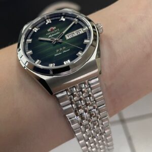 Orient Automatico 3 Estrelas Heritage YN6SS014-E Verde Prata - Imagem 4