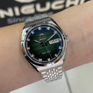 Orient Automatico 3 Estrelas Heritage YN6SS014-E Verde Prata - Imagem 5