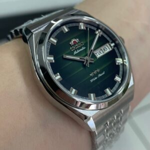 Orient Automatico 3 Estrelas Heritage YN6SS014-E Verde Prata - Imagem 3