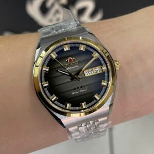 Orient Automatico 3 Estrelas Heritage YN6TT014 Preto Dourado - Imagem 5