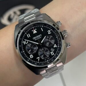 Orien Solartech Masculio Cronógrafo MBSSC297 Prata - Imagem 1