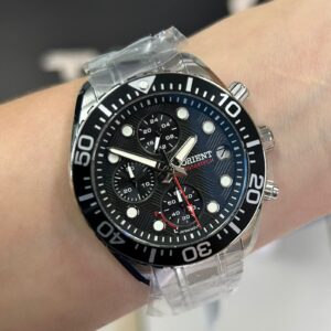 Orient Solartech 200m MBSSC300 Preto Prata - Imagem 1