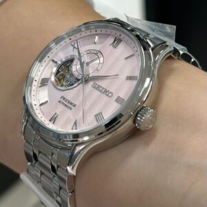 Seiko Presagem Japanese Garden SSA465 Rosa Prata - Imagem 3