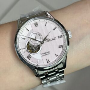 Seiko Presagem Japanese Garden SSA465 Rosa Prata - Imagem 1