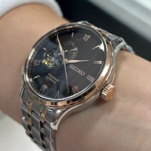 Seiko Presagem Japanese Garden SSA466 Marrom Prata - Imagem 4