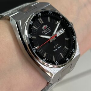 Orient Automático Três Estrelas 469SS087NH Preto Prata - Imagem 2