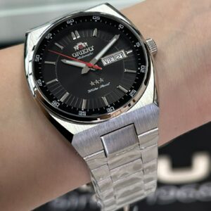 Orient Automático Três Estrelas 469SS087NH Preto Prata - Imagem 4