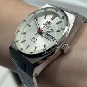 Orient Automático Três Estrelas 469SS087NH Branco Prata - Imagem 2