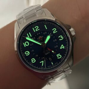 Orient Automatico GMT NH3SS017-D Azul Prata - Imagem 6