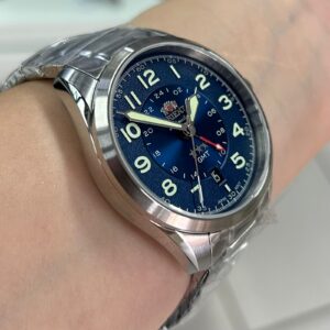 Orient Automatico GMT NH3SS017-D Azul Prata - Imagem 3
