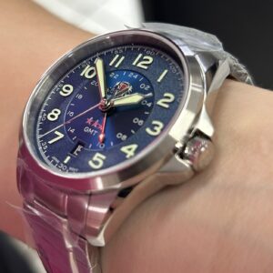 Orient Automatico GMT NH3SS017-D Azul Prata - Imagem 2