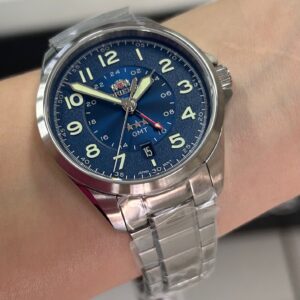 Orient Automatico GMT NH3SS017-D Azul Prata - Imagem 4