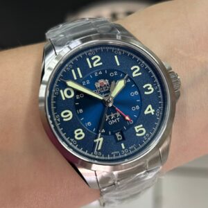 Orient Automatico GMT NH3SS017-D Azul Prata - Imagem 1