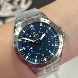 Orient Automatico GMT NH3SS018-D Azul Prata - Imagem 1
