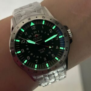Orient Automatico GMT NH3SS018-E Verde Prata - Imagem 7