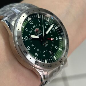 Orient Automatico GMT NH3SS018-E Verde Prata - Imagem 3