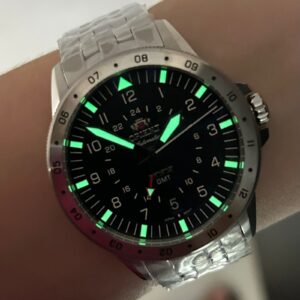 Orient Automatico GMT NH3SS018-P Preto Prata - Imagem 5