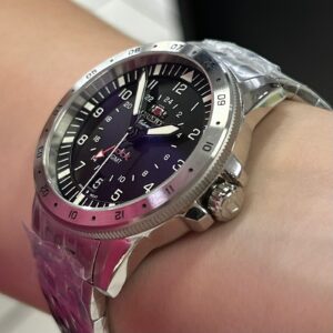 Orient Automatico GMT NH3SS018-P Preto Prata - Imagem 2