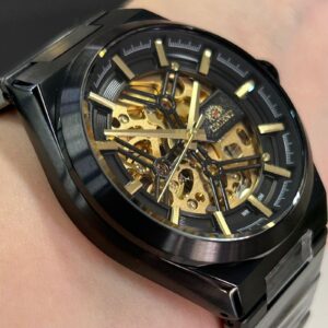 Orient Automático Esqueleto NH7YY007-P Preto - Imagem 3