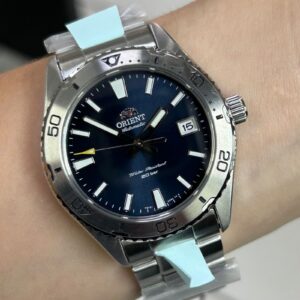 Orient Mako automático CLássico RA-AC0Q02L30B Azul Prata - Imagem 7