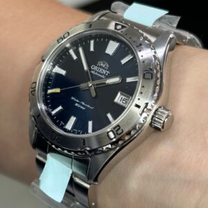 Orient Mako automático CLássico RA-AC0Q02L30B Azul Prata - Imagem 3