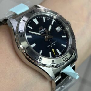 Orient Mako automático CLássico RA-AC0Q02L30B Azul Prata - Imagem 2