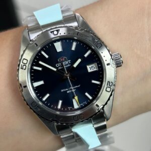 Orient Mako automático CLássico RA-AC0Q02L30B Azul Prata - Imagem 1