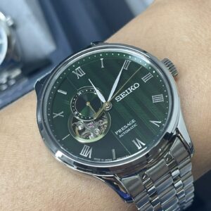 Seiko Presage Japanese Garden SSA463 Verde Prata - Imagem 5