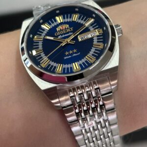 Orient Automatico Heritage YN6SS018-D Azul Prata - Imagem 4