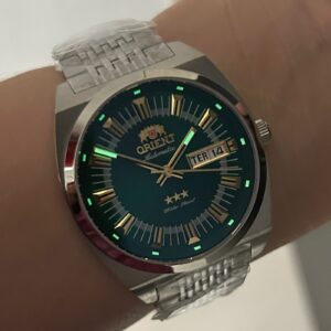 Orient Automatico Heritage YN6SS018-E Verde Prata - Imagem 6
