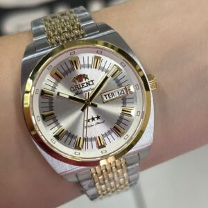 Orient Automatico Heritage YN6SS018 Prata Dourado - Imagem 1