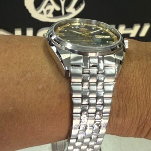 Orient Automatico 3 Estrelas Heritage YN6SS019 verde Prata - Imagem 4