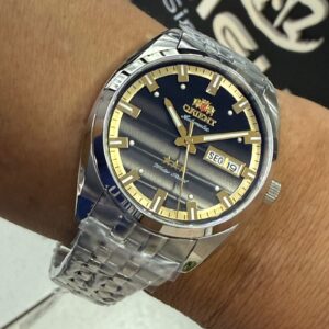 Orient Automatico 3 Estrelas Heritage YN6SS019 Grafite Prata - Imagem 1