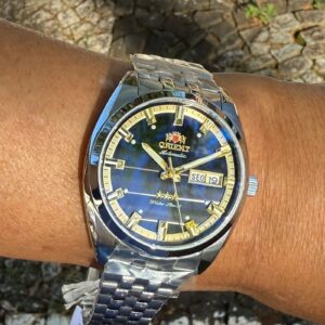 Orient Automatico 3 Estrelas Heritage YN6SS019 Grafite Prata - Imagem 3