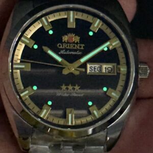 Orient Automatico 3 Estrelas Heritage YN6SS019 Grafite Prata - Imagem 8