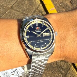 Orient Automatico 3 Estrelas Heritage YN6SS019 Grafite Prata - Imagem 2