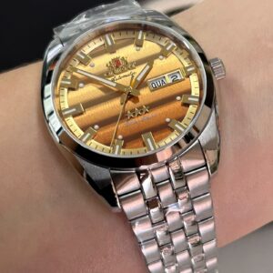 Orient Automatico 3 Estrelas Heritage YN6SS019 Chamapnhe Prata - Imagem 4