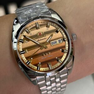 Orient Automatico 3 Estrelas Heritage YN6SS019 Chamapnhe Prata - Imagem 1