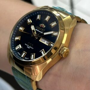 Orient 3 estrelas Automático 469GP076F Azul Dourado - Imagem 2