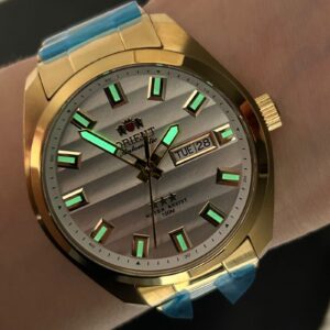 Orient 3 estrelas Automático 469GP076NH Branco Dourado - Imagem 6