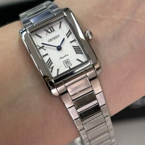 ORIENT Tank Feminino Eternal Safira GBSS1058  Branco Prata - Imagem 4