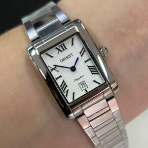 ORIENT Tank Feminino Eternal Safira GBSS1058  Branco Prata - Imagem 1