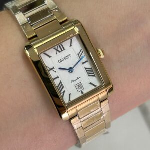 ORIENT Tank Feminino Eternal Safira LGSS1021 Branco Dourado - Imagem 1