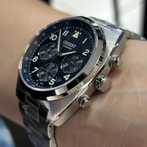 Orien Solartech Masculio Cronógrafo MBSSC297  Azul Prata - Imagem 3