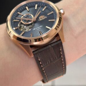 Orient Automático Open Heart NH3RC001 Rose Gold - Imagem 4