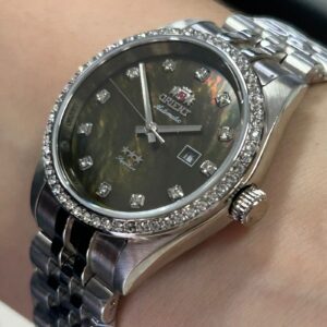 Orient 3 Estrelas Feminino aAutomatico ELEGANCE NH5SS001 Verde Prata - Imagem 2