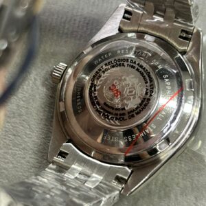 Orient 3 Estrelas Feminino aAutomatico ELEGANCE NH5SS001 Verde Prata - Imagem 6